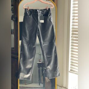 NWT The Kooples Coated Faux Leather Straight Leg